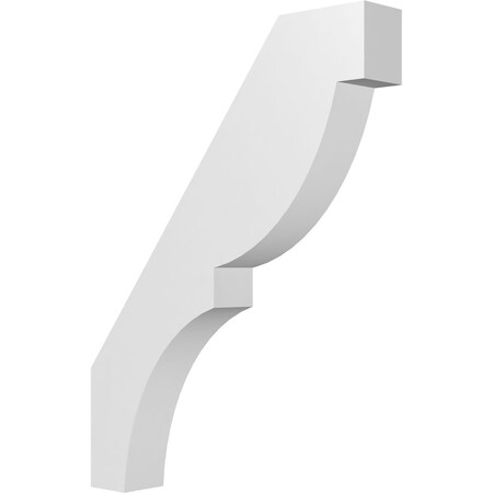 Ekena Millwork 3-in. W x 18-in. D x 24-in. H Valencia Architectural Grade PVC Knee Brace BRCP03X18X24VAL